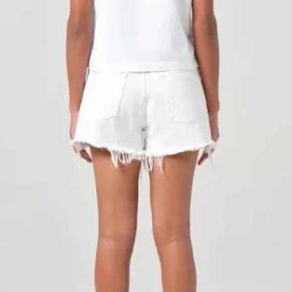 Agolde Anthropologie Parker Denim Vintage Cut-Off Shorts White Size 32 NWT - Picture 5 of 7